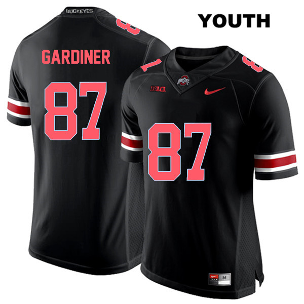 Ohio State Buckeyes Youth Ellijah Gardiner #87 Red Number Black Authentic Nike College NCAA Stitched Football Jersey YN19D00HP
